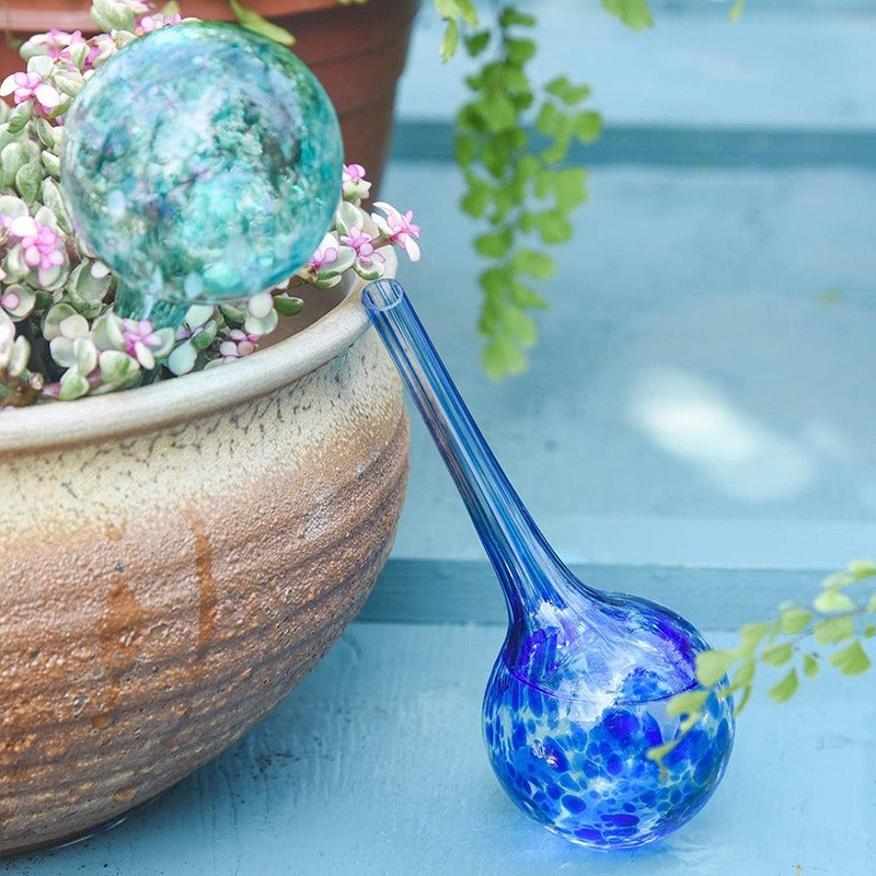 Hand Blown Glass Watering Globes - 4 large